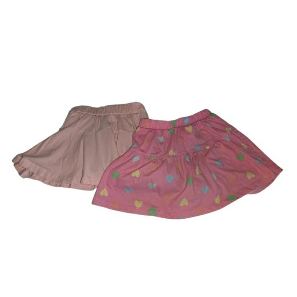 365 Kids Garanimals Skirt Skort Sz 5 PInk Hearts Balletcore Bundle of 2 Girls
